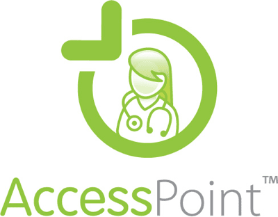 Access Point image with doctor and point emblem