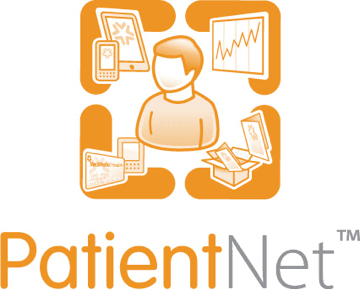 PatientNet image of patient surrounded with their medical records