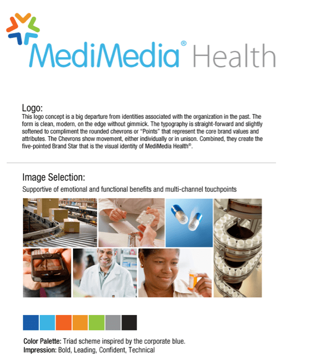 MediMedia health logo concept and image selection