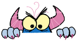 Veeva monster peeking clip art