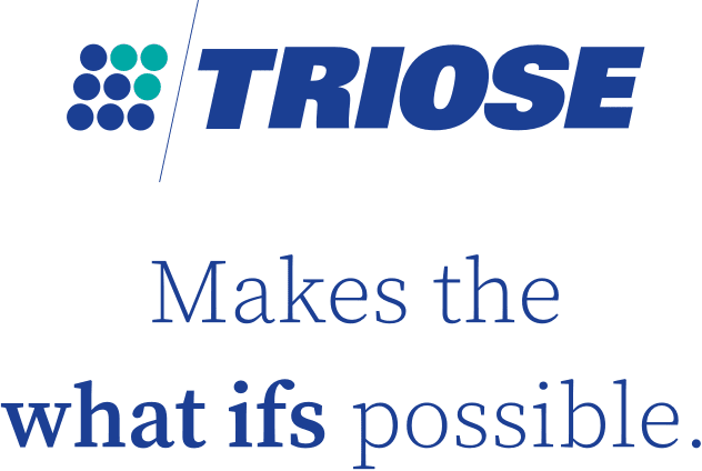 TRIOSE, Makes the what ifs possible, logo.