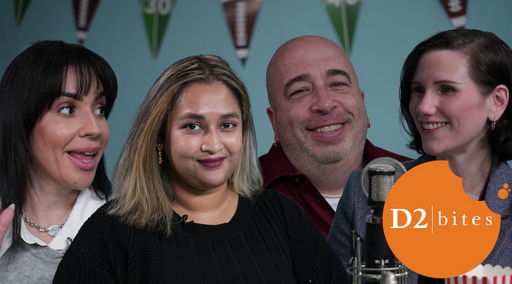 Group of D2 employees featured in the D2 Bites episode.
