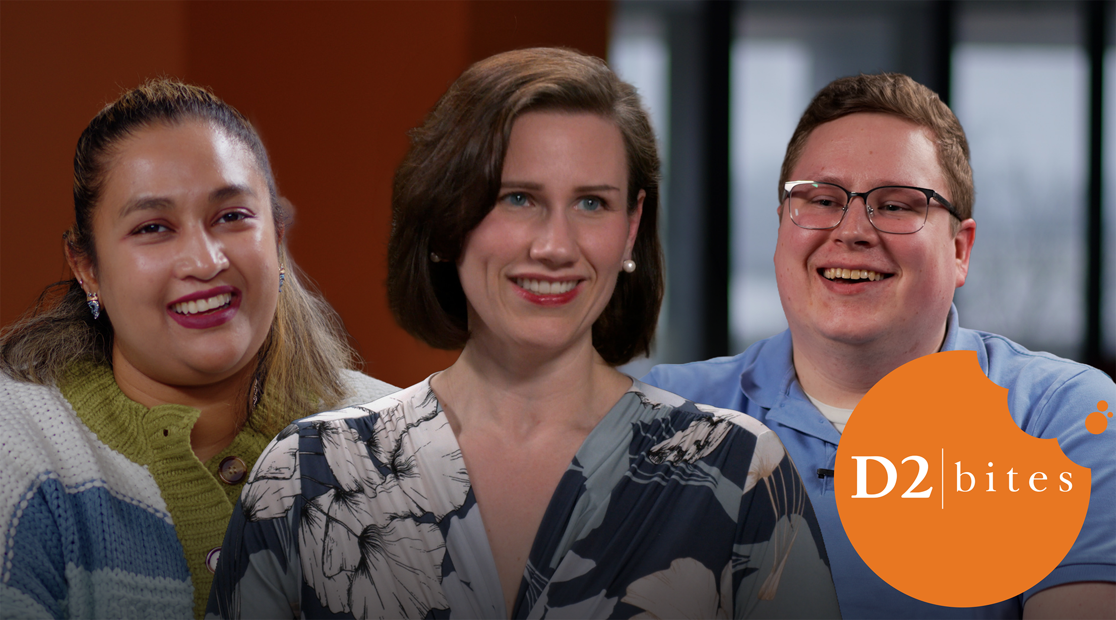Group of D2 employees featured in the D2 Bites episode.