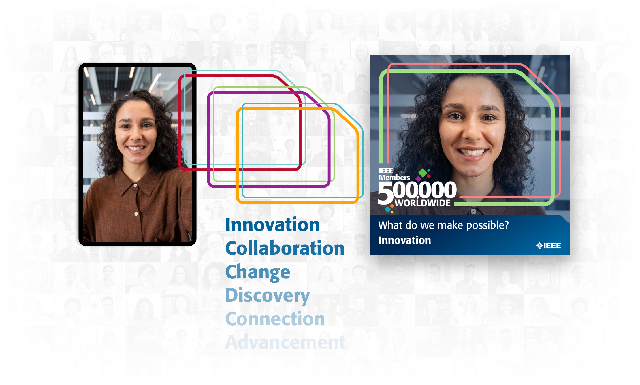 Turning a IEEE member portrait into part of the IEEE 500k member celebration mosaic
