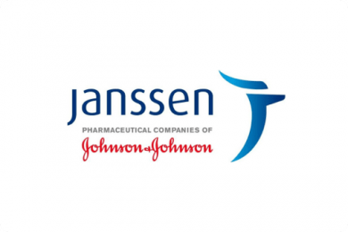 Janssen, pharmaceutical companies of Johnson and Johnson, logo.